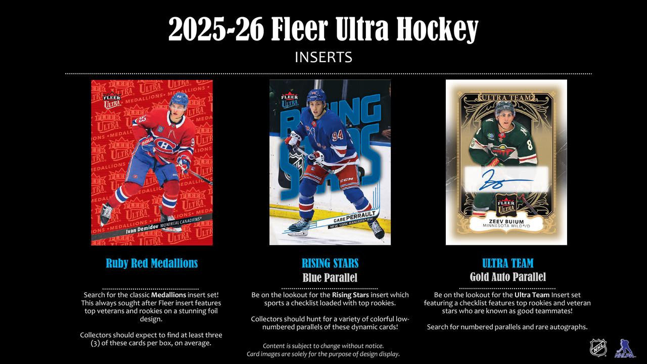 2025/26 Upper Deck Fleer Ultra Hockey Hobby Box