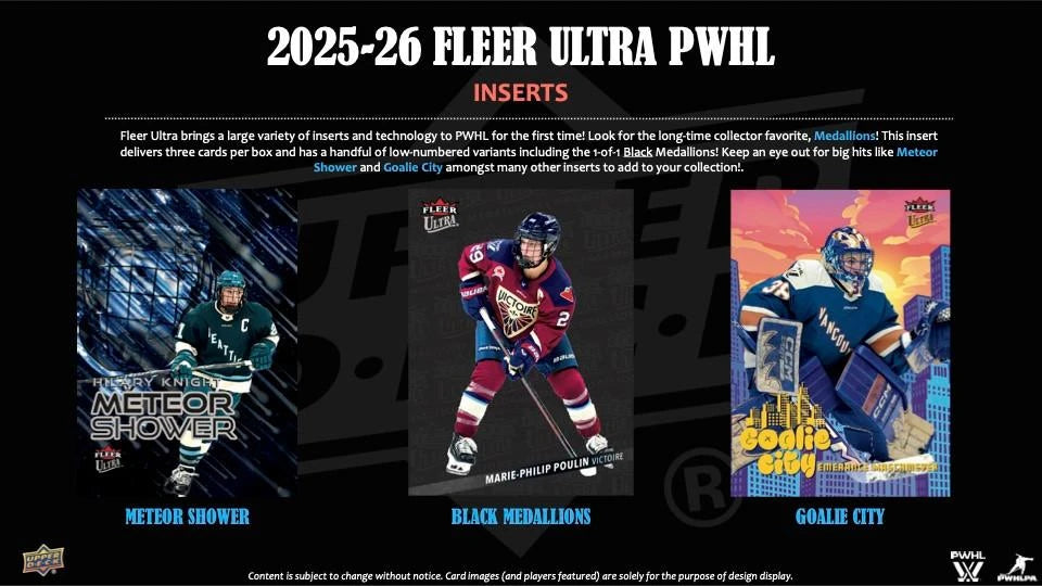 2025/26 Upper Deck Fleer Ultra PWHL Hockey Hobby Box