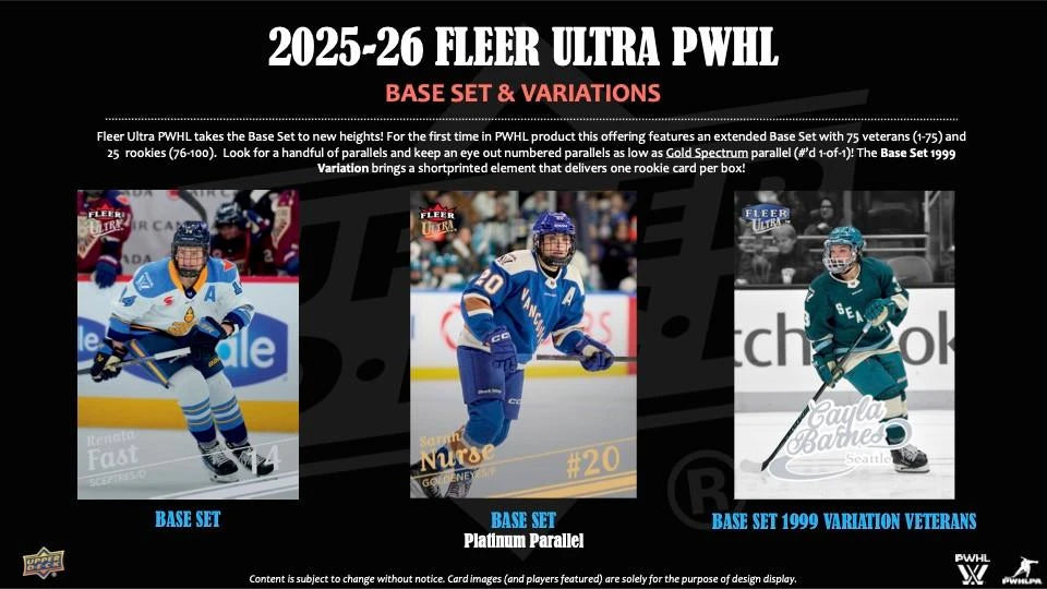 2025/26 Upper Deck Fleer Ultra PWHL Hockey Hobby Box