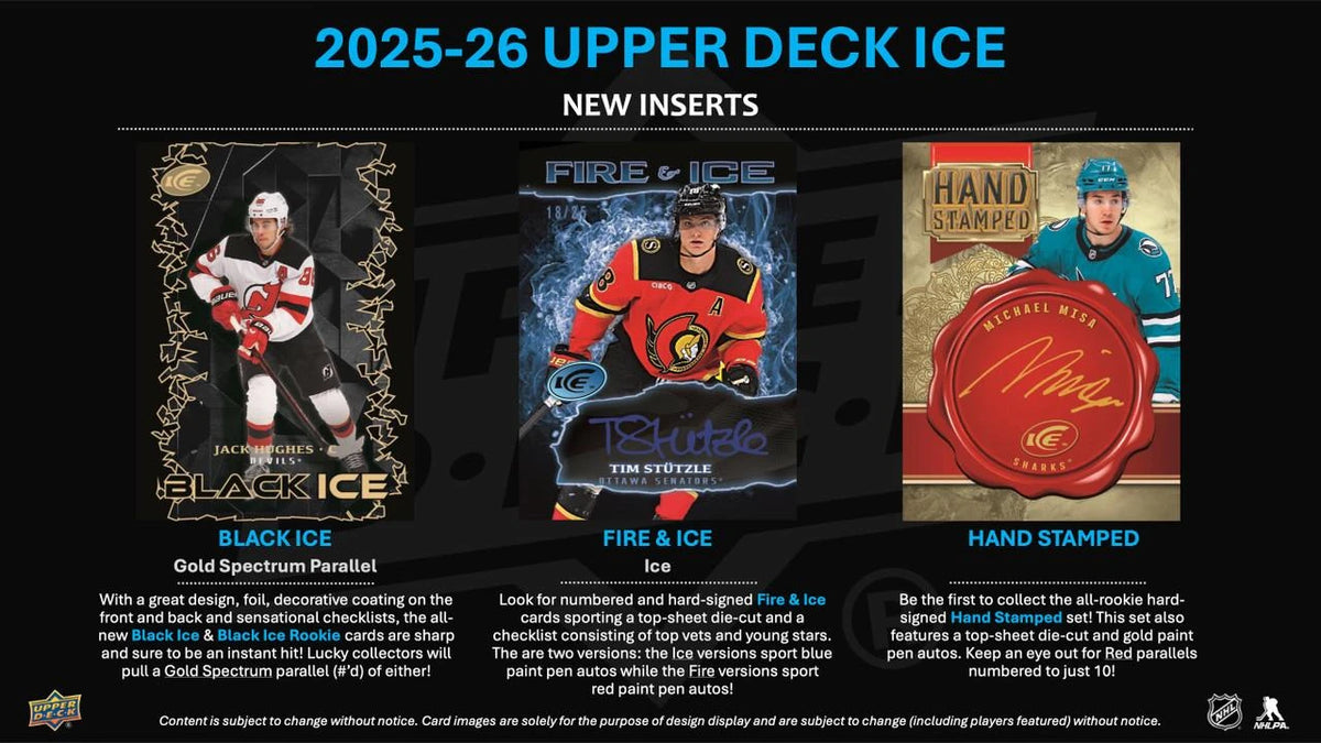 2025-26 Upper Deck Ice Hockey Hobby Box
