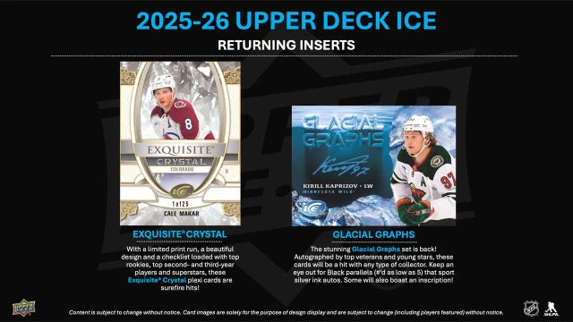 2025-26 Upper Deck Ice Hockey Hobby Box