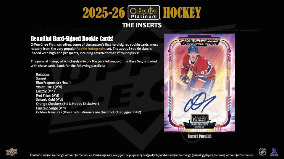 2025-26 Upper Deck O-Pee-Chee Platinum Hockey Hobby Box
