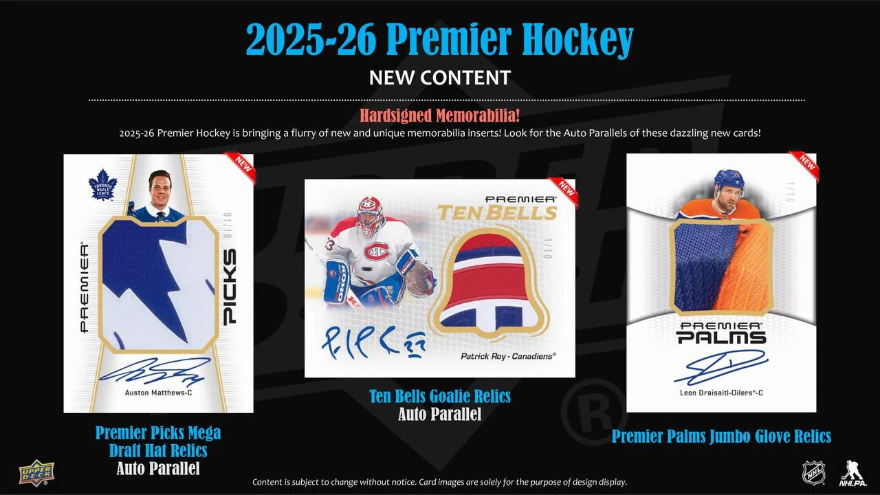 2025-26 Upper Deck Premier Hockey Hobby Box