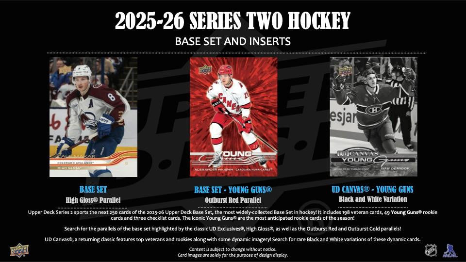 2025-26 Upper Deck Hockey Series 2 Hobby Box
