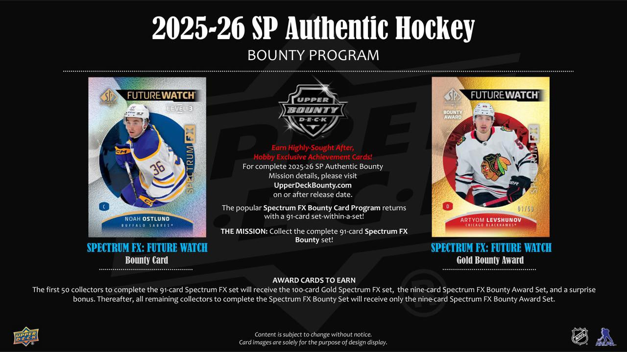 2025-26 Upper Deck SP Authentic Hockey Hobby Case (16) (PRESELL)