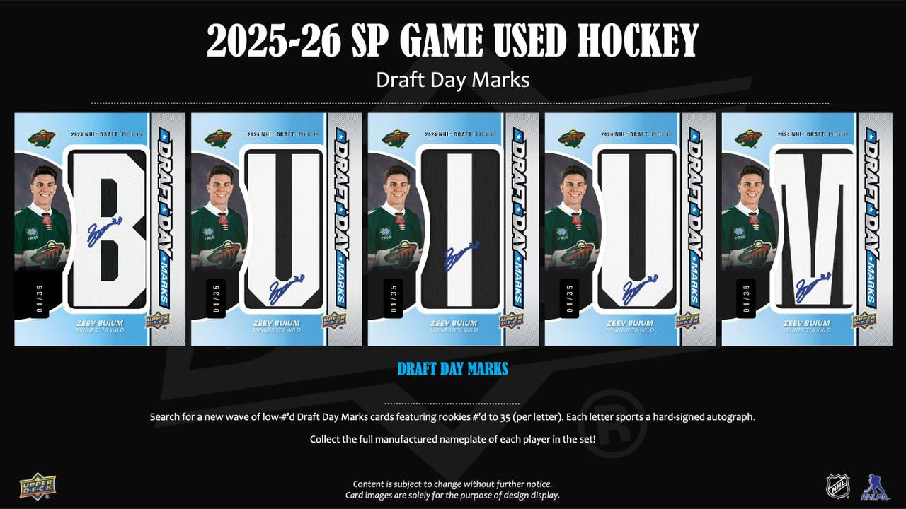 2025-26 Upper Deck SP Game Used Hockey Hobby Box