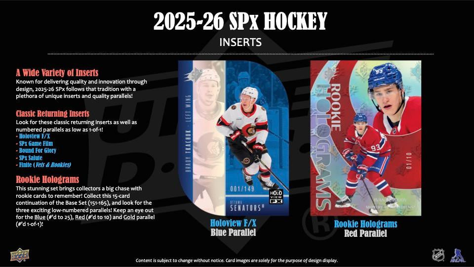 2025/26 Upper Deck SPx Hockey Hobby Case (20)