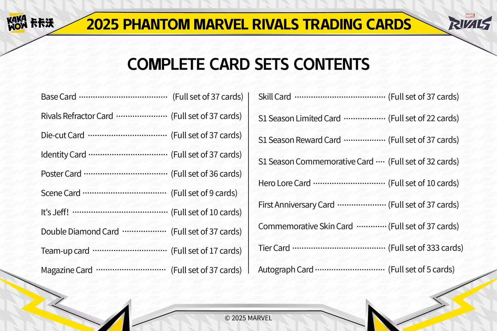 2025 Kakawow Marvel Rivals Phantom Hobby Box
