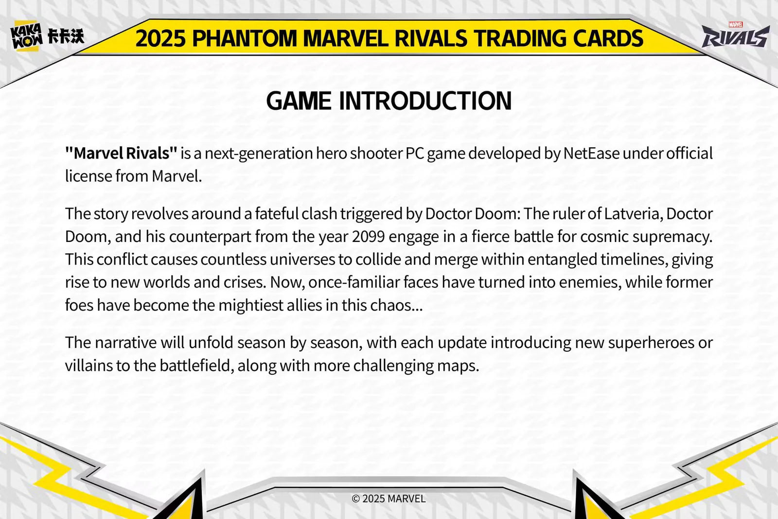 2025 Kakawow Marvel Rivals Phantom Hobby Box