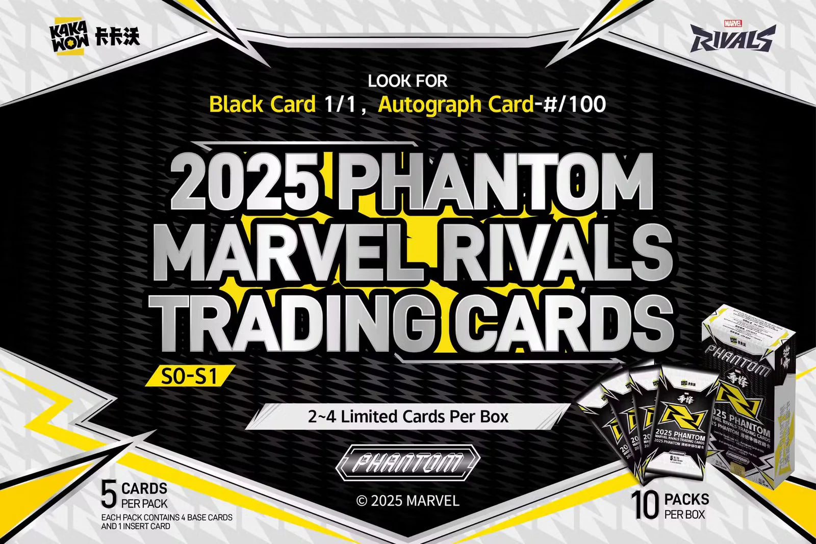 2025 Kakawow Marvel Rivals Phantom Hobby Box