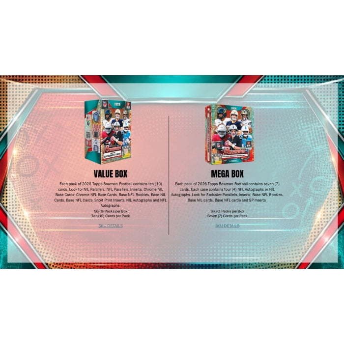 2026 Bowman Football Blaster Box