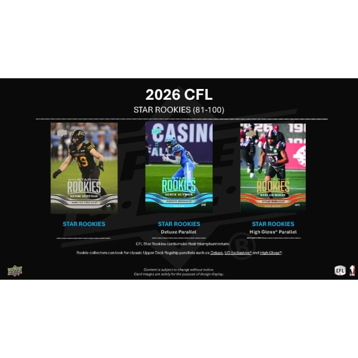 2026 Upper Deck CFL Canadian Football League Hobby Box