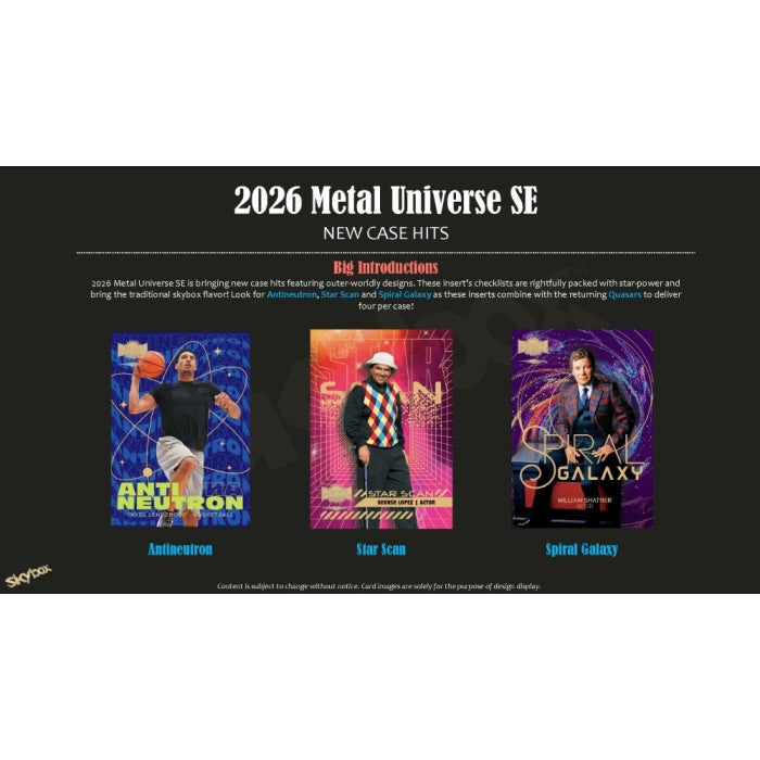 2026 Upper Deck Metal Universe SE Hobby Box