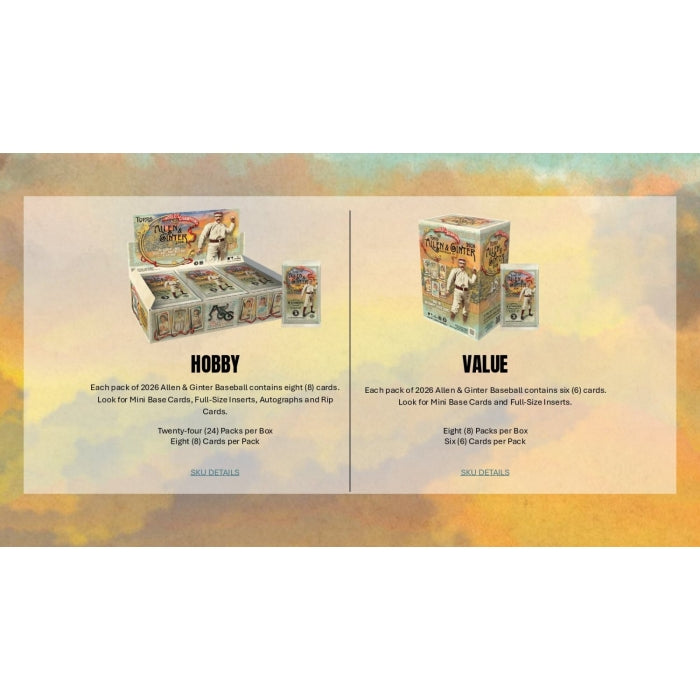 2026 Topps Allen & Ginter Baseball Hobby Box
