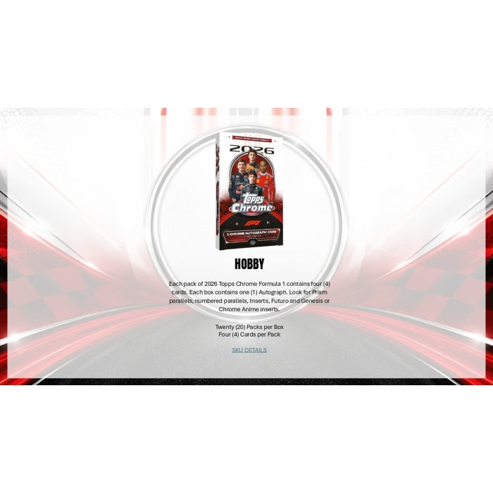 2026 Topps Chrome Formula 1 Racing Hobby Box