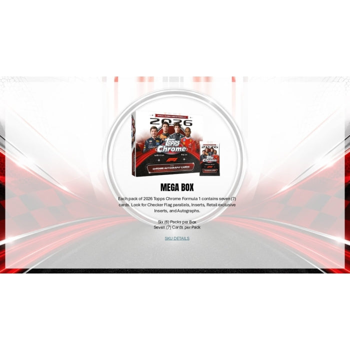 2026 Topps Chrome Formula 1 Racing Mega Box