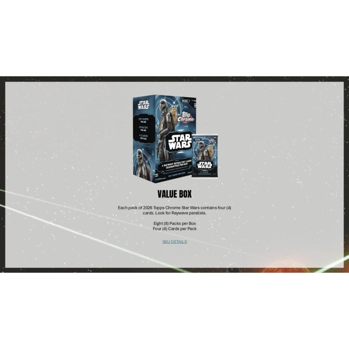 2026 Topps Chrome Star Wars Blaster Box
