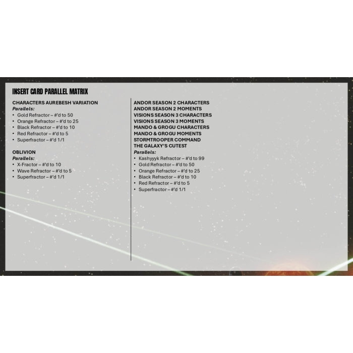 2026 Topps Chrome Star Wars Hobby Box