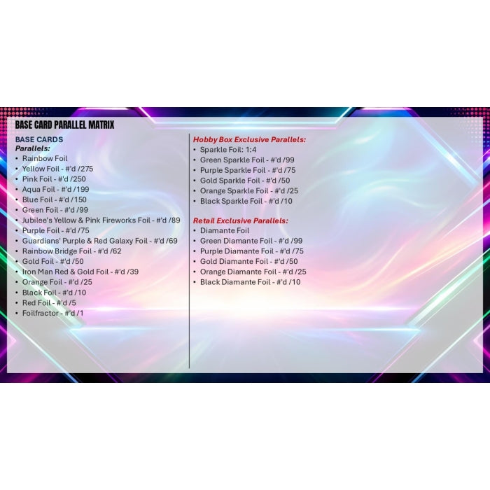 2026 Topps Marvel Neon Hobby Box