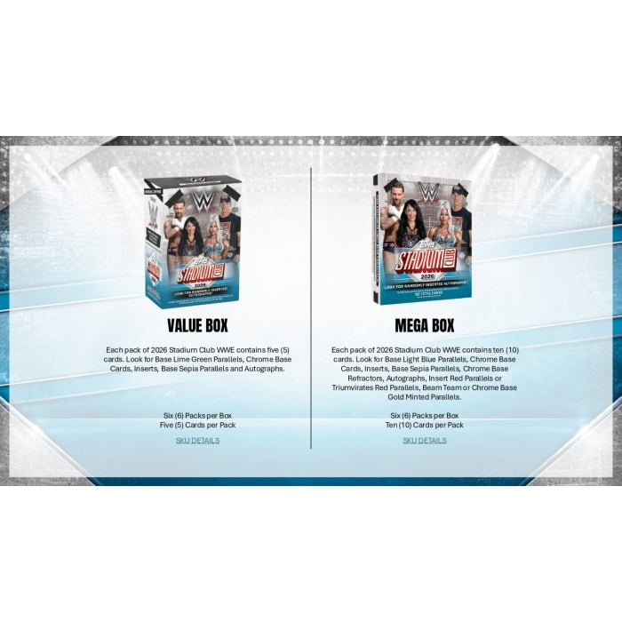 2026 Topps Stadium Club WWE Mega Box
