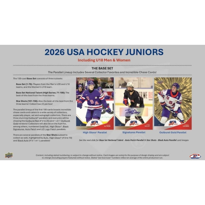 2026 Upper Deck Team USA Juniors Hockey Hobby Box