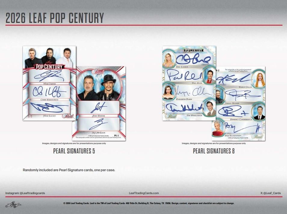 2026 Leaf Pop Century Hobby Box