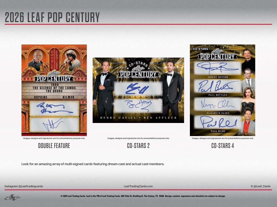 2026 Leaf Pop Century Hobby Box