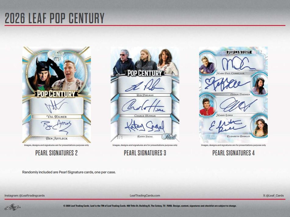 2026 Leaf Pop Century Hobby Box