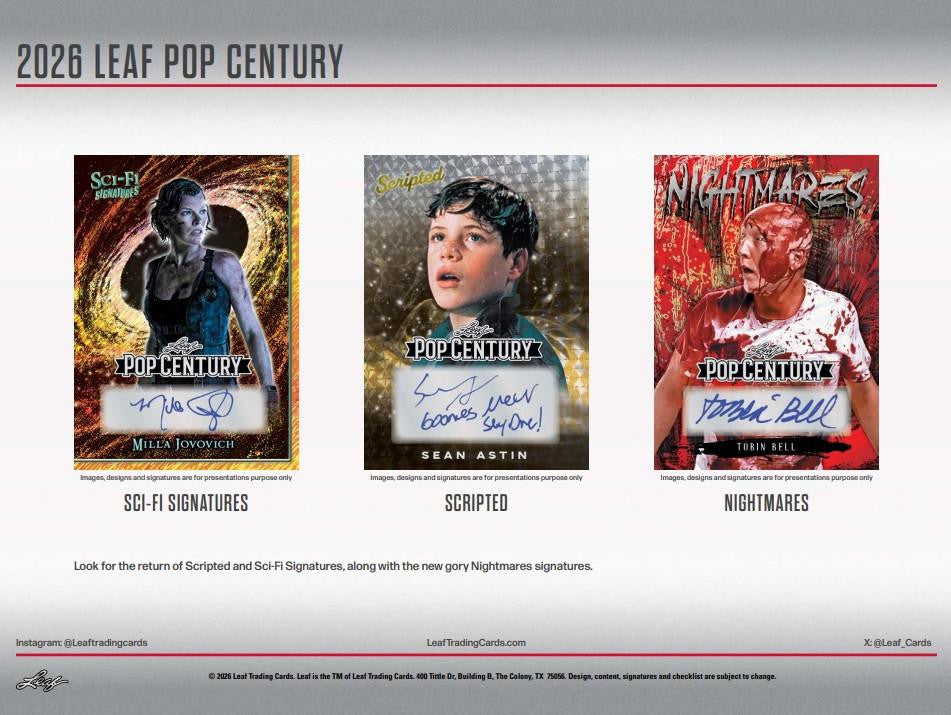 2026 Leaf Pop Century Hobby Box