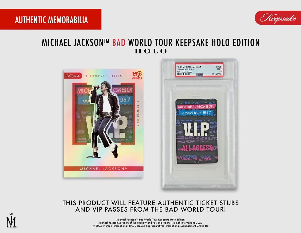 2026 Keepsake Michael Jackson Bad World Tour Holo Breaker Edition Box