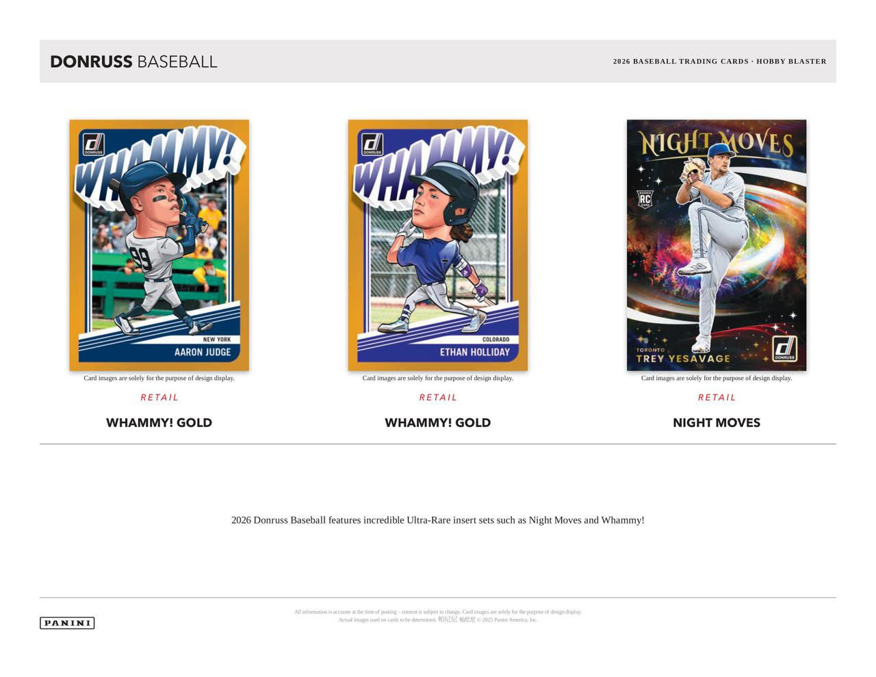 2026 Panini Donruss Baseball Hobby Blaster Box (Red & Blue Laser)