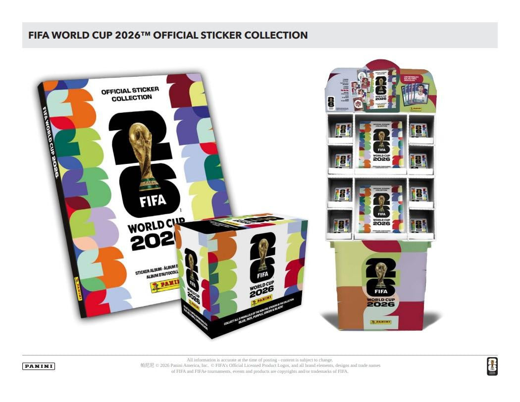 2026 Panini FIFA World Cup Soccer Sticker Hardcover Album