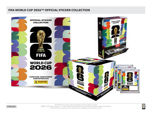 2026 Panini FIFA World Cup Soccer Sticker 25-Pack Box