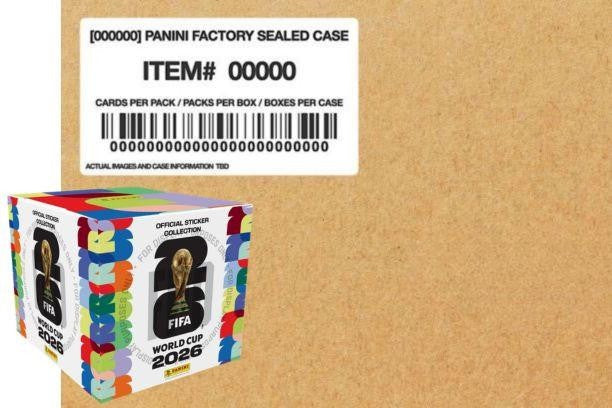 2026 Panini FIFA World Cup Soccer Sticker 50-Pack Box Case