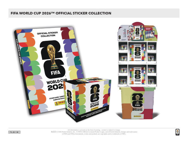 2026 Panini FIFA World Cup Soccer Sticker 50-Pack Box Case
