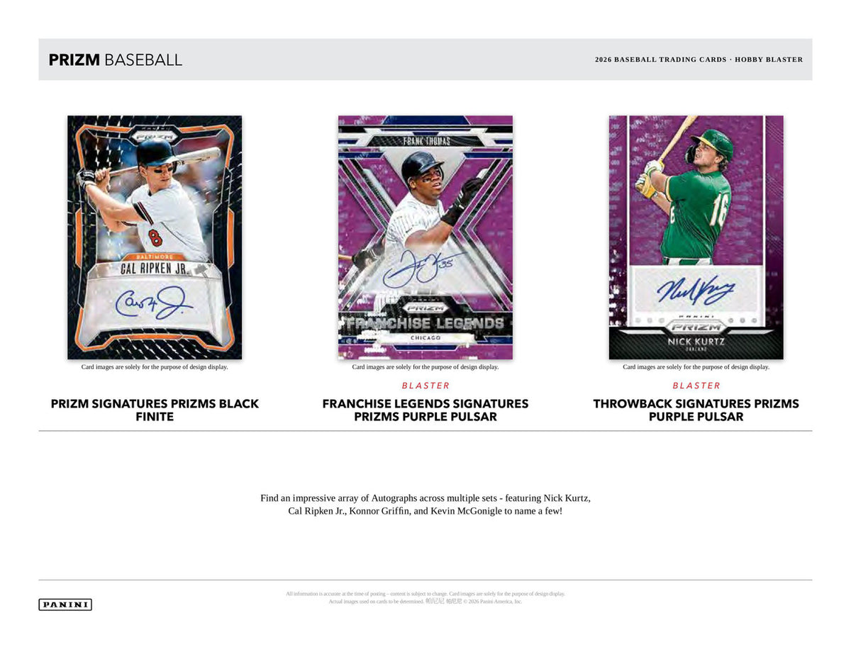 2026 Panini Prizm Baseball Hobby Blaster Box