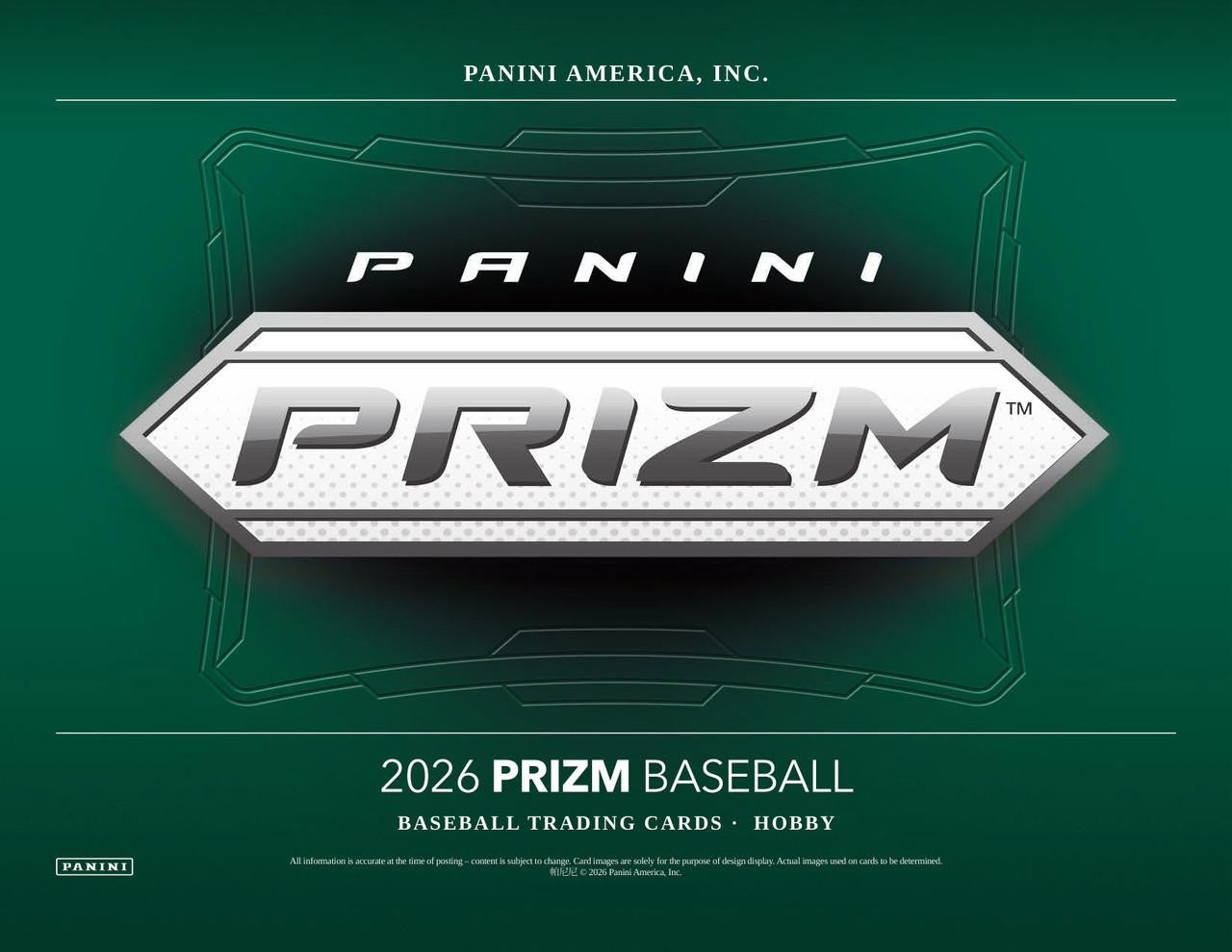 2026 Panini Prizm Baseball Hobby Box