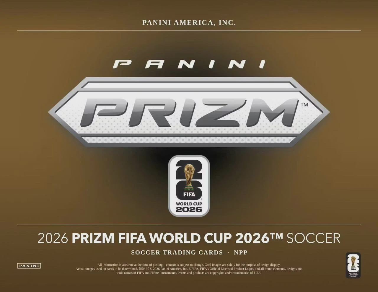 2026 Panini Prizm FIFA World Cup Soccer Blaster Box