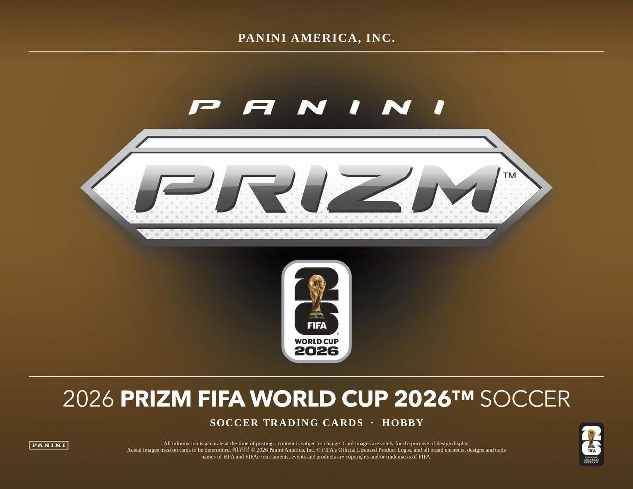 2026 Panini Prizm FIFA World Cup Soccer Hobby Box