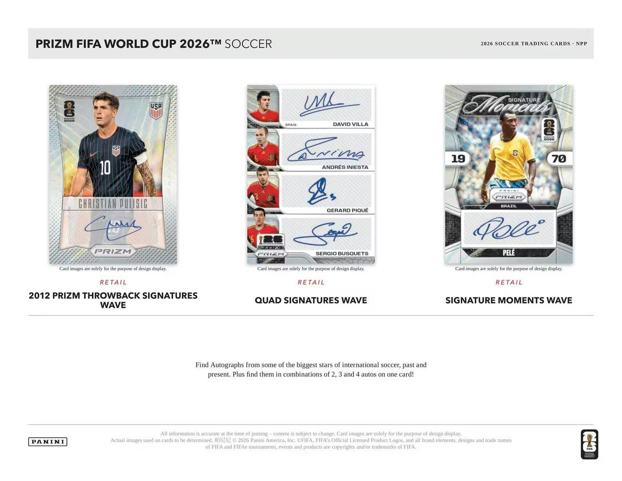 2026 Panini Prizm FIFA World Cup Soccer Hobby Mega Box