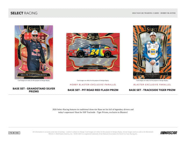 2026 Panini Select NASCAR Racing Hobby Blaster Box