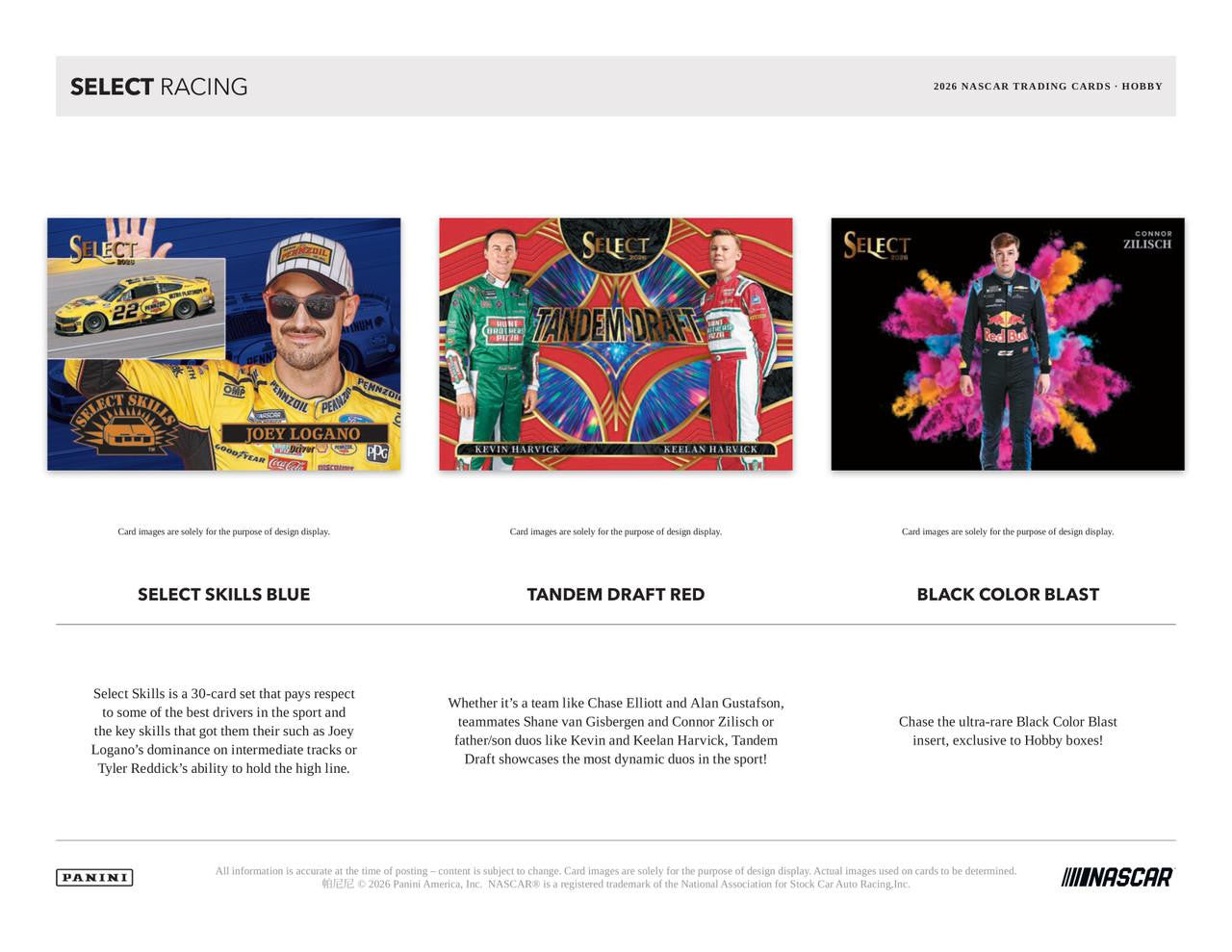 2026 Panini Select Racing Hobby Box