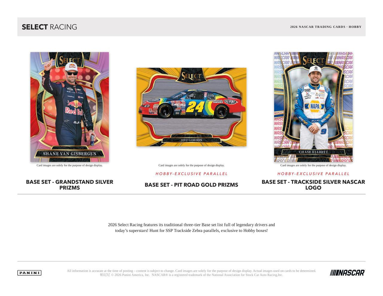 2026 Panini Select Racing Hobby Box