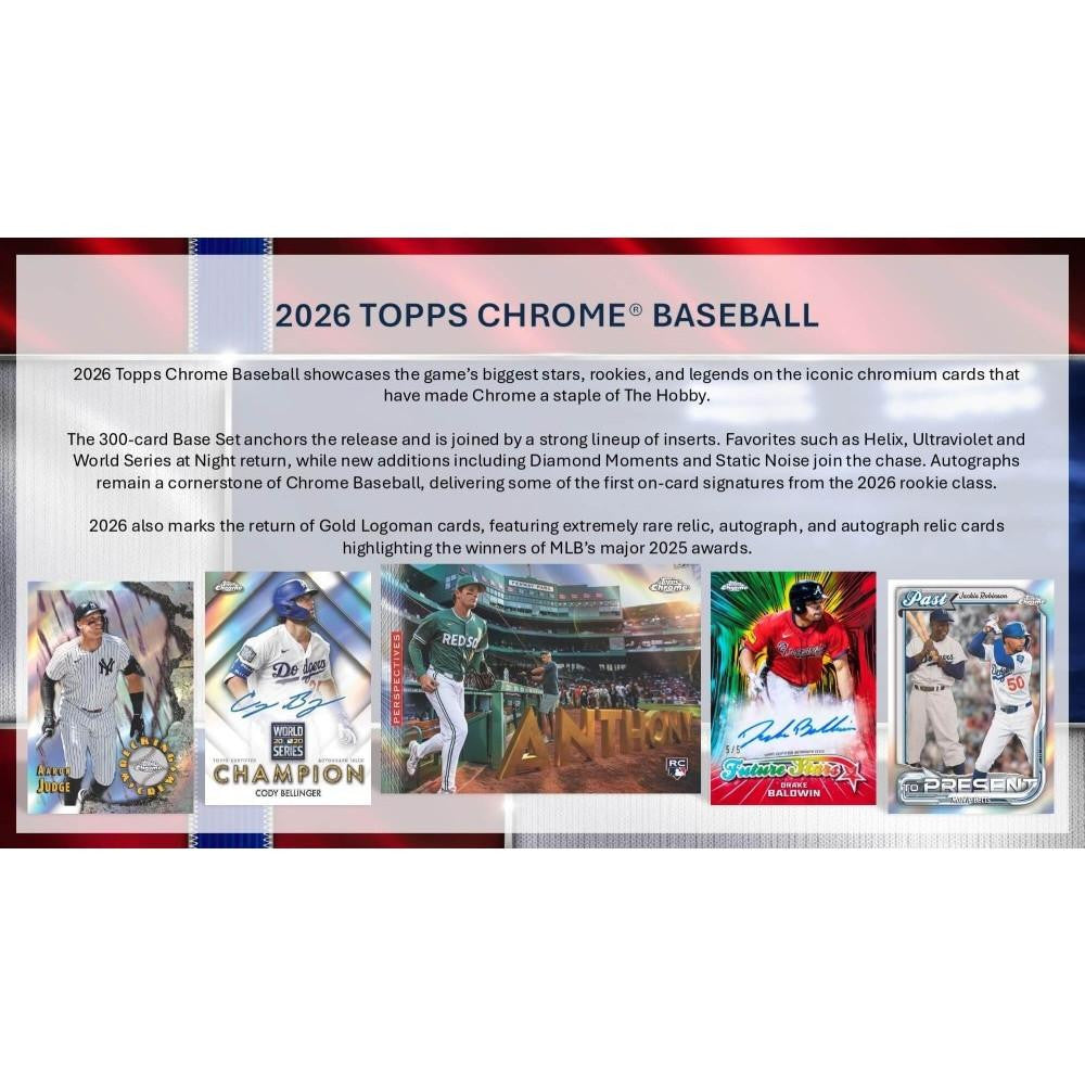 2026 Topps Chrome Baseball Blaster Box