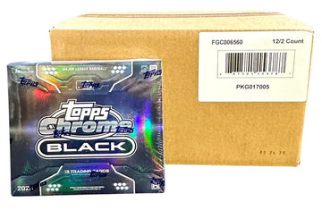 2026 Topps Chrome Black Baseball Hobby Box CASE (12)