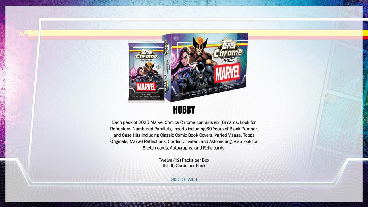2026 Topps Marvel Comics Chrome Hobby Box