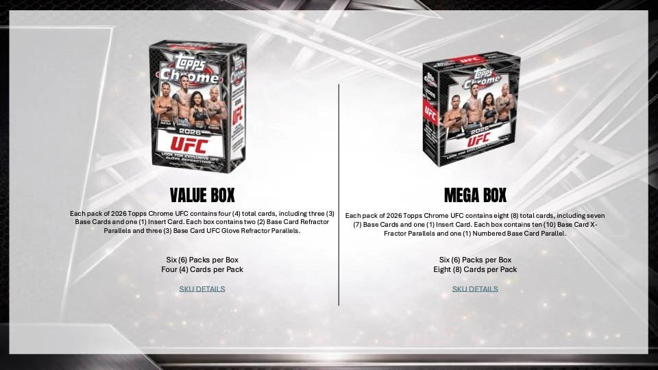 2026 Topps Chrome UFC Mega Box