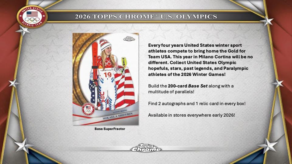 2026 Topps Chrome US Olympic & Paralympic Hopefuls Hobby Box
