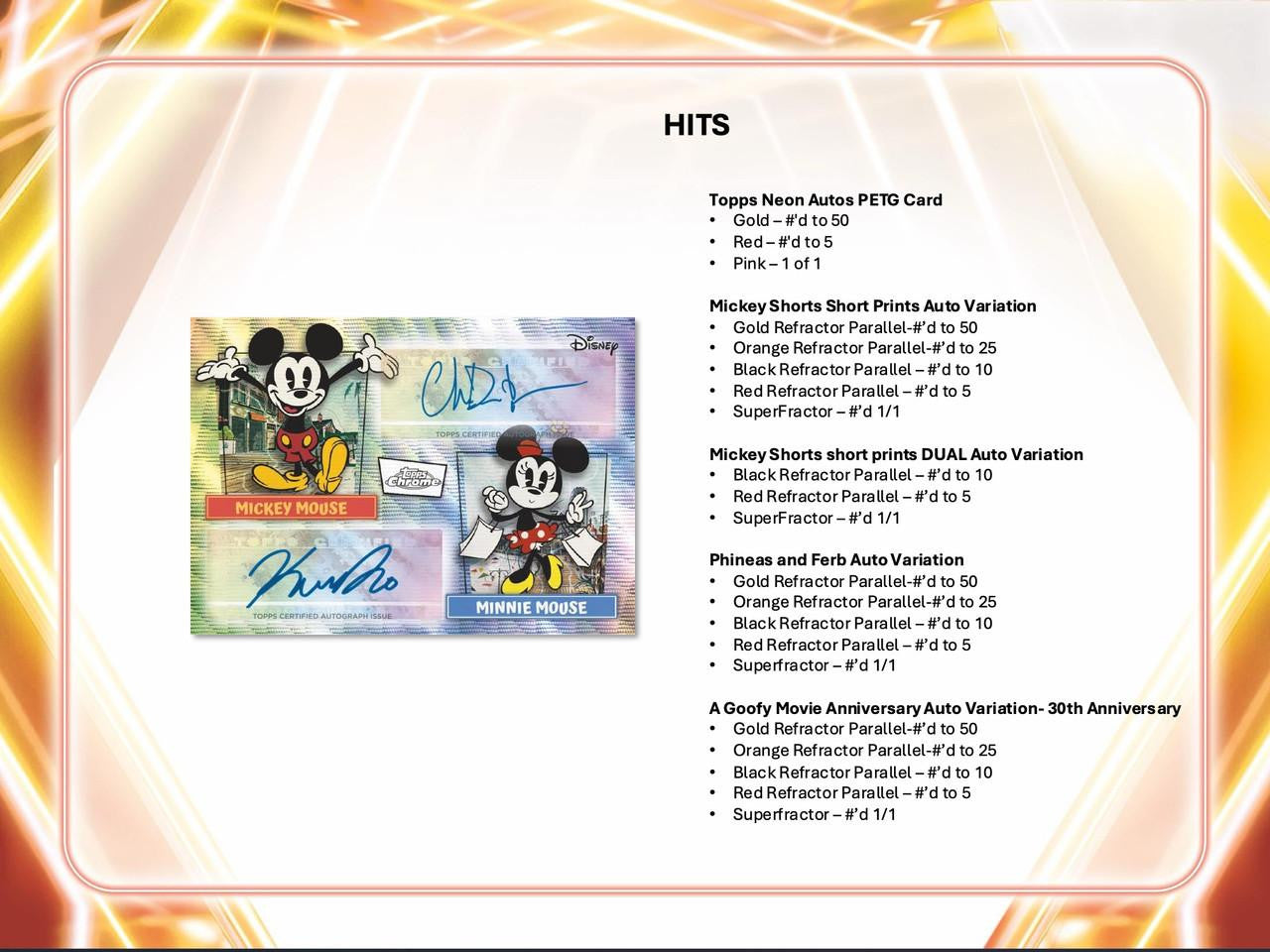 2026 Topps Disney Neon Blaster Box