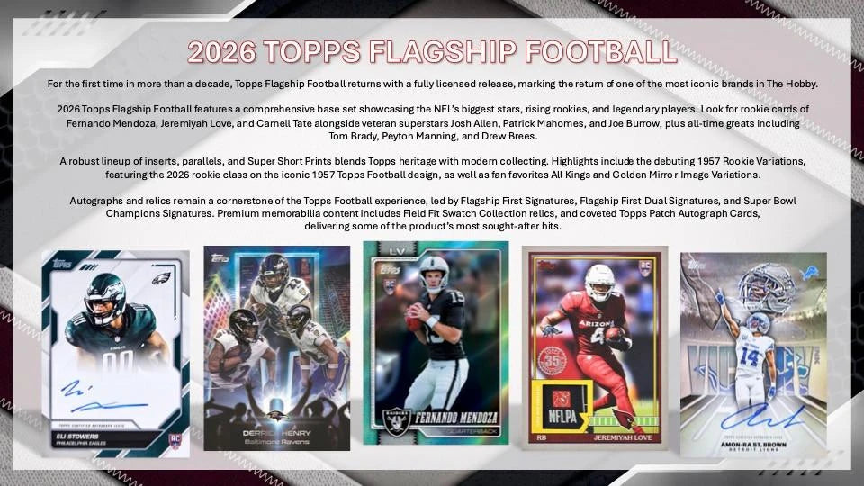 2026 Topps Football Mega Box